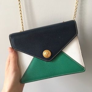 Didier Lamarthe Leather Tri-Color Shoulder Bag